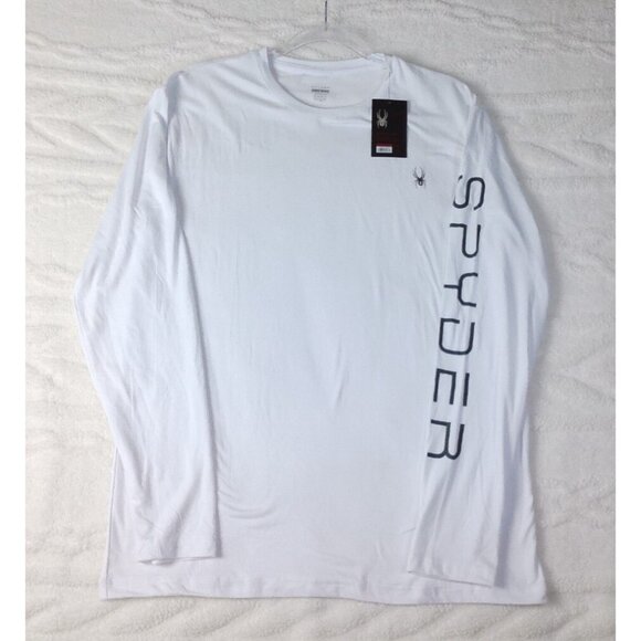 Spyder Active Shirt Mens Long Sleeve Large Athletic Running Training Loungewear - Picture 1 of 5